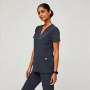 Figs Catarina Top, Size M, Color Night Sky